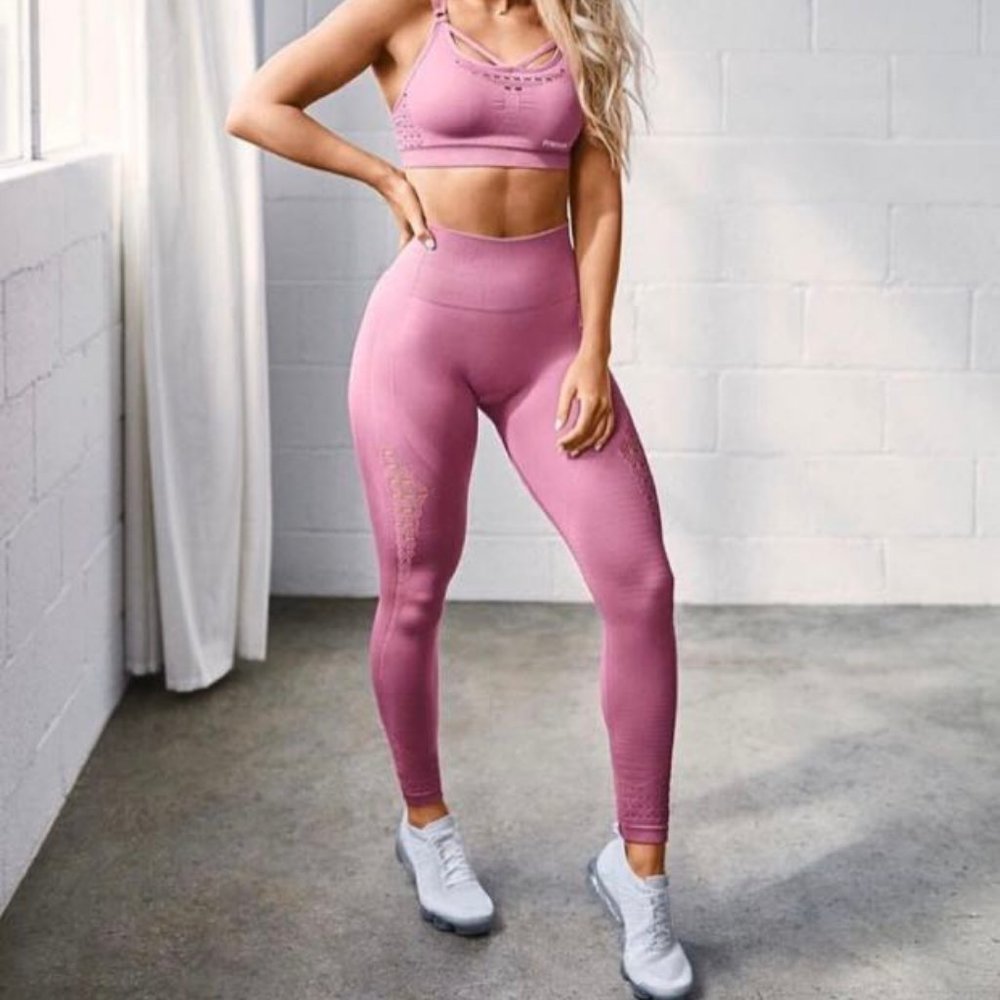 Gymshark Energy Seamless Legging in Dusky Pink